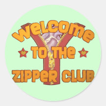Welcome to the Zipper Club Sticker