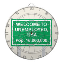 Welcome to Unemployed USA Population 16 million Dartboards