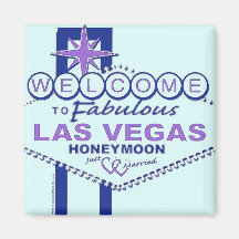 Welcome to Vegas Honeymoon Refrigerator Magnets