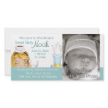 Welcome to Wonderland Birth Announcement Customized Photo Card