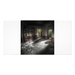 Welcome ton the horror hospital photo card template