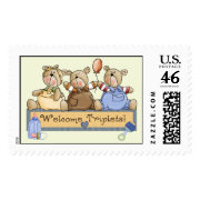 Welcome Triplets stamp