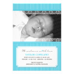 Welcome With Love Modern Baby Birth Announcement
