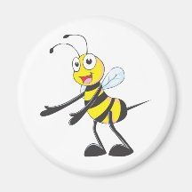Welcoming Bee Fridge Magnets
