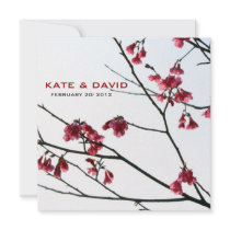 Welcoming Spring/Oriental Zen All-Occasion Flora Custom Invitations
