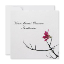Welcoming Spring/ Oriental Zen All-Occasion Flora Personalized Invitation