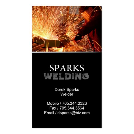 Welder Business Card