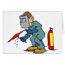 Welder Greeting Cards