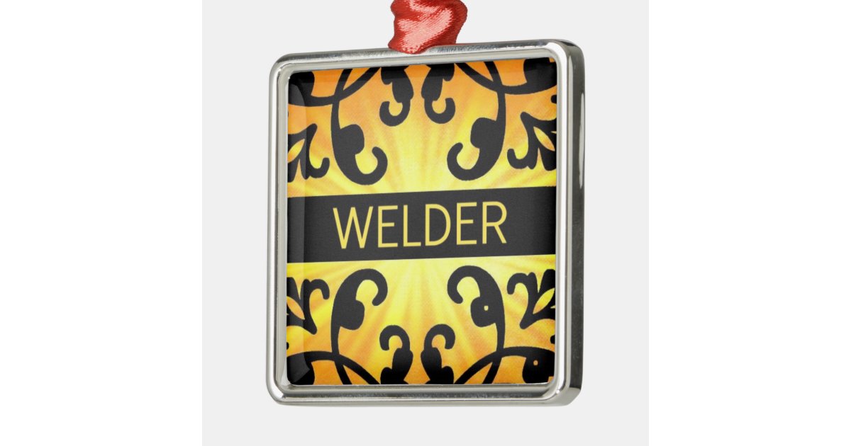 welder damask christmas ornament zazzle welder damask christmas ornament zazzle