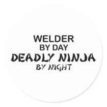 Welder Deadly Ninja by Night stickers by poorrichards Welder Deadly Ninja by Night stickers