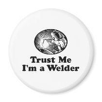 Welder Refrigerator Magnet