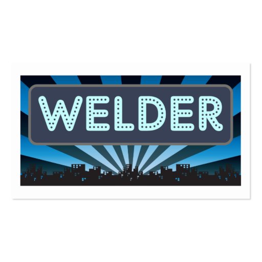 Welder Marquee Business Card Templates (back side)