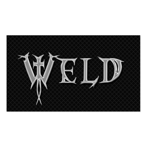Welder Welding Grunge Professional Business Cards (front side)