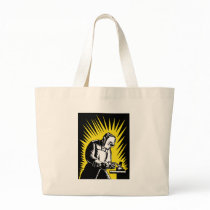 welder worker welding tote bags