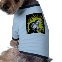 welder worker welding pet tshirt