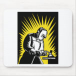 welder worker welding mouse pads