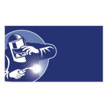 welder working welding business card