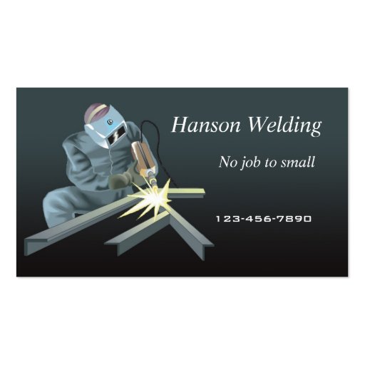 Welding business card