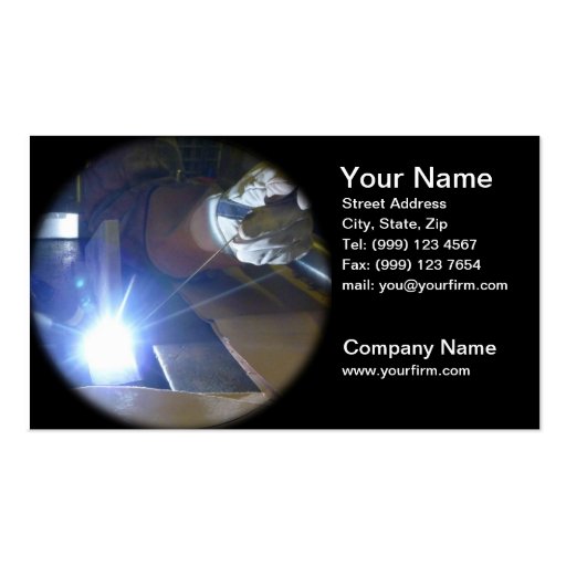 Welding Business Card (front side)
