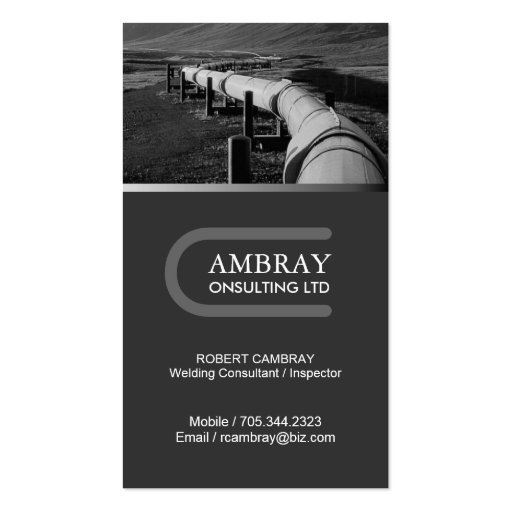 Welding Consultant Business Card (front side)