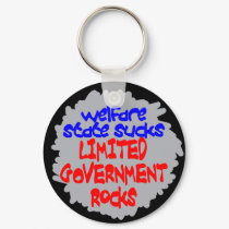 Welfare State Sucks Keychain