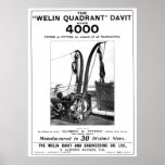 Welin Quadrant Davit ad Titanic - Olympic Print