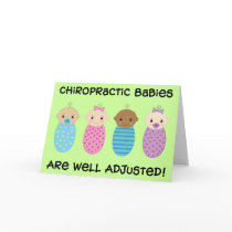 Well Adjusted Babies Card by chiropracticbydesign Well Adjusted Babies Card