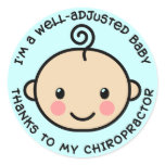 Well-Adjusted Baby Chiropractic Stickers