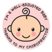 Well-Adjusted Baby Chiropractic Stickers