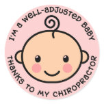 Well-Adjusted Baby Chiropractic Stickers
