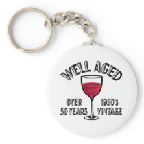 Well Aged Over 50 Years Key Chain