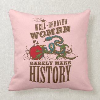 Well Behaved Woman - RV Queen of the Road throwpillow