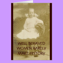WELL BEHAVED WOMEN - card cards
