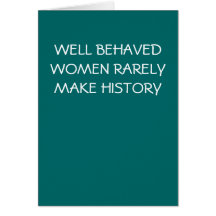 WELL BEHAVED WOMEN - card
