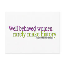 Well Behaved Women  Post Cards