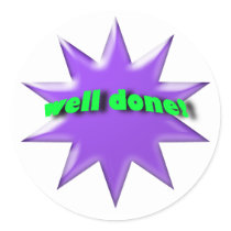 Well Done Stickers