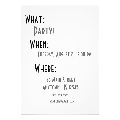 We'll Have A Mad Old Time! (Mad Hatter - red) Invitations