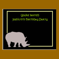 We'll have a RHINO of a good time postcards