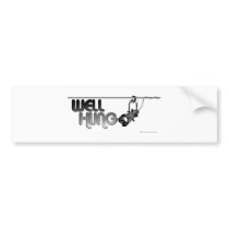 Well Hung (Ellipsoidal) bumper stickers
