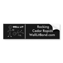 Well Lit Rocking Cedar Rapids bumper sticker bumper stickers