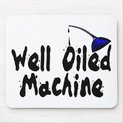 Well Oiled Machine Mouse Mat