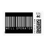 Well Operator Bar Code Postage Stamp