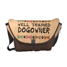 Well Trained Dogowner Courier Bag