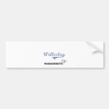 Wellesley Massachusetts City Classic Bumper Sticker
