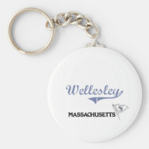 Wellesley Massachusetts City Classic Keychains