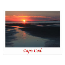 Wellfleet Bay sunset, Cape Cod Post Card