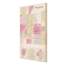 Wellington, Beaumont, Brainar,d and Benton, Kansas Stretched Canvas Print
