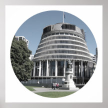 Wellington Beehive - Parliament Print