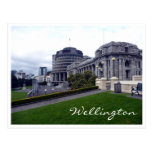 wellington parliament green post cards