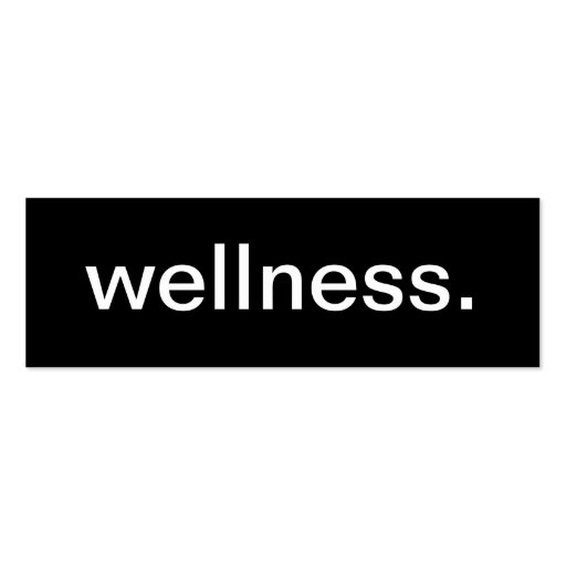 Wellness Business Card (front side)